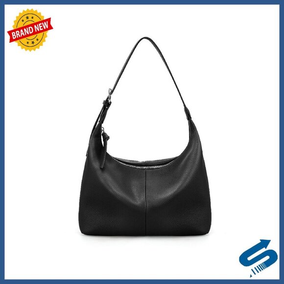 Handbags - Genuine Leather Slouchy Hobo Bag Lightweight Shoulder Purse Work Casual